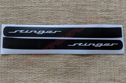 carbon fiber side reflector decals for the kia stinger
