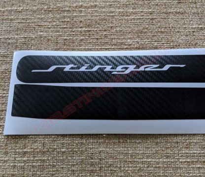 carbon fiber side reflector decals for the kia stinger
