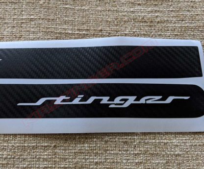 carbon fiber side reflector decals for the kia stinger
