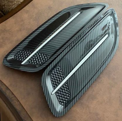 Carbon Fiber Style Hood Vent Set (2 pcs) - Image 2
