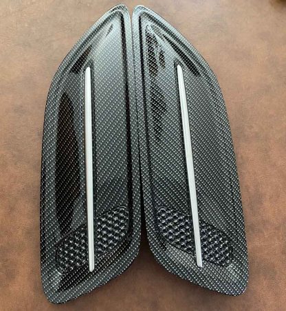 Carbon Fiber Style Hood Vent Set (2 pcs)