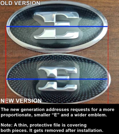 e steering wheel badge emblem over for kia stinger