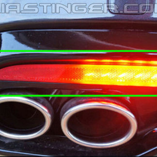 kia stinger sequential led rear bumper reflector lights