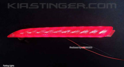 kia stinger sequential led rear bumper reflector lights