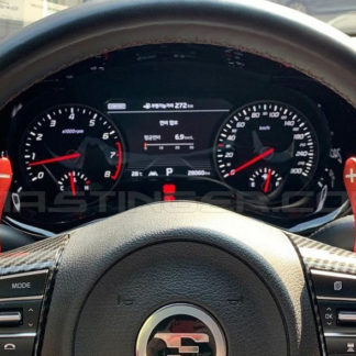 aluminum red paddle shifters for kia stinger