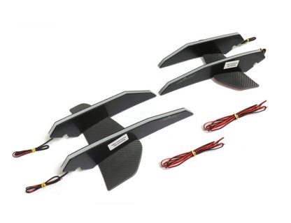 led lit foglight bumper canard for kia stinger