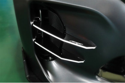 led lit foglight bumper canard for kia stinger