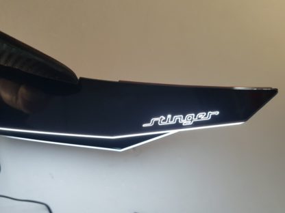led lit foglight bumper canard for kia stinger