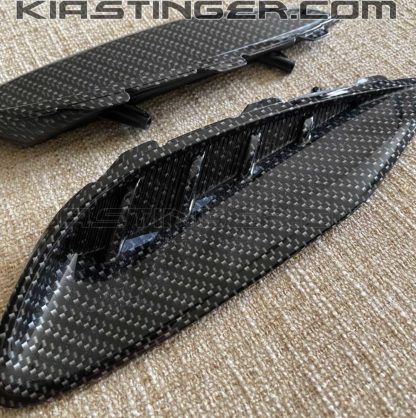 carbon fiber rear bumper moldings