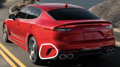Carbon Fiber Style Rear Bumper Moldings - Image 5