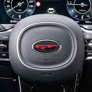 Red GT Steering Wheel Overlay